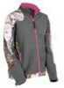 Yukon Advanced Optics Womens Soft Shell Jacket Mossy Oak Pink/Grey Large Model: WSSJW-PN-L