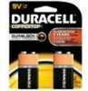 Duracell Coppertop Battery 9 Volt 2 pk. Model: 041333216010