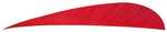 Trueflight Parabolic Feathers Red 4 in. LW 100 pk. Model: 01503