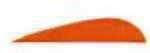 Trueflight Mfg Comp Inc Feathers Parabolic Solid Color 5 LW Orange 100/Pk.