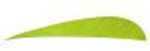 Trueflight Mfg Comp Inc Feathers Parabolic Solid Color 5 LW Chartreuse 100/Pk.