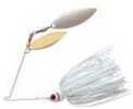 Booyah Double Willow Spinbait 1/2oz Satin Silver Glimmer BYBW12-636