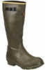 OPEN BOX: Lacrosse Burly Rubber Boots OD-Green 18In Foam Insulated Size 10