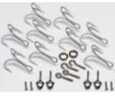 Mirrolure / L&S Bait L&S Mirrodine Hook Kit Replacement Hooks/Splt Rings HKM