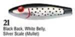 Mirrolure / L&S Bait Spotted Trout 1/2oz 3 3/8in Black Bk/White&Sliv TTR-21