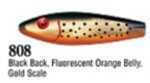 Mirrolure / L&S Bait Spotted Trout 1/2oz 3 3/8in Black Bk/Orange&Gold TTR-808