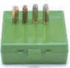 MTM Handgun Ammunition Box .50 AE / SW Mag 480 Ruger 64 Round Flip Top Style in Green