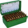 MTM Ammunition Box 50 Round Flip-Top 22-250 6mm PPC 7mm BR Green RS-S-50-10