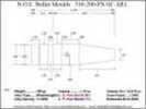 Bullet Mold 2 Cavity Aluminum .310 caliber GasCheck and Plain Base 200 Grains with Flat nose profile type. Egan