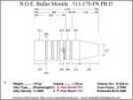 Bullet Mold 2 Cavity Aluminum .311 caliber Plain Base 179 Grains with Flat nose profile type. Our improved version