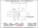 Bullet Mold 5 Cavity Aluminum .312 caliber Gas Check 151 Grains with Round Nose profile type. Designed for use in 30