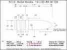 Bullet Mold 4 Cavity Aluminum .314 caliber GasCheck and Plain Base 210 Grains with Round Nose profile type. Designed