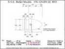 Bullet Mold 2 Cavity Aluminum .358 caliber GasCheck and Plain Base 128 Grains with Round Nose profile type. The clas