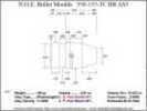 Bullet Mold 2 Cavity Aluminum .358 caliber Bevel Base 155 Grains with Truncated Cone profile type. heavy