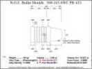 Bullet Mold 2 Cavity Aluminum .360 caliber Plain Base 163 Grains with Semiwadcutter profile type. BRP Designed