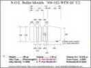 Bullet Mold 4 Cavity Aluminum .360 caliber Gas Check 182 Grains with Wide Flat nose profile type. The