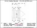 Bullet Mold 3 Cavity Aluminum .434 caliber Plain Base 204 Grains with Spire point profile type. himmelwright desig