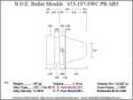 Bullet Mold 2 Cavity Aluminum .453 caliber Plain Base 197 Grains with Semiwadcutter profile type. This mould casts