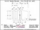 Bullet Mold 4 Cavity Aluminum .454 caliber GasCheck and Plain Base 350 Grains with Round/Flat nose profile type. h