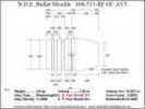 Bullet Mold 4 Cavity Aluminum .460 caliber Gas Check 315 Grains with Round/Flat nose profile type. near perfect