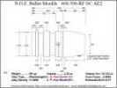 Bullet Mold 5 Cavity Aluminum .460 caliber Gas Check 396 Grains with Round/Flat nose profile type. great Flat