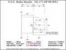 Bullet Mold 2 Cavity Aluminum .501 caliber Plain Base 373 Grains with Flat nose profile type. The heavy Round