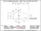 Bullet Mold 3 Cavity Aluminum .310 caliber Gas Check 135 Grains with Round Nose profile type. Designed for Powder co