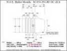 Bullet Mold 2 Cavity Aluminum .454 caliber Gas Check 291 Grains with Round/Flat nose profile type. These are wor