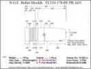 Bullet Mold 2 Cavity Aluminum .310 caliber Plain Base 178 Grains with Round/Flat nose profile type. Tumble lube styl