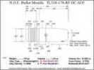 Bullet Mold 4 Cavity Aluminum .310 caliber Gas Check 178 Grains with Round/Flat nose profile type. Tumble lube style