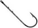 Owner Hooks Worm Hook-Black Chrome Straight 8Pk 1/0 Md#: 5100111