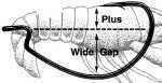 Owner Hooks Super Wide Gap Black Plus 5/0 5Pk Md#: 5139151