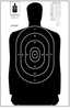 Action <span style="font-weight:bolder; ">Target</span> B-27S Standard Full Size Black Silhouette 24"x45" 100 Per Box B-27SBLACK-100