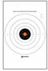 Action Target B-8 25-Yard Timed And Rapid Fire Black With Orange Center X-Ring 21"x24" 100 Per Box B-8(P)OC-100