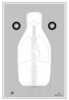 Action Target FBI Q Target w/ Vital Anatomy V2 Training Target Black White and Gray 23" x 35" 100 Per Box 