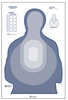 Action Target US Dept. of the Treasury Transitional Target II Blue and White 24.5" x 40" 100 Per Box  