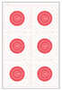 Action Target Six Bull's-eye Military Training Target 23" X 35" 100 Per Box Sr-21c6t-rd-100