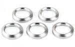 Advanced Technology AR-15 Crush Washer 5 Pack Fits Over 1/2"-28 Threads Stainless Steel Finish A.5.10.2254