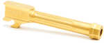 Agency Arms Mid Line Barrel 9MM For Sig P320C Fluted and Threaded 1/2x28 Titanium Nitride Gold ML320CT-FTIN