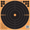 Allen EZ AIM Adhesive Bullseye 12" Square 25 Pack Black/Orange 1531725