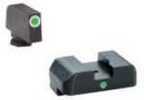 AmeriGlo I-Dot Sight Fits Glock 42 and 43 Green Tritium White Outline Front with Rear GL-105