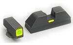 Ameriglo LLC. Protector Sight Fits Glock 42 and 43 Green Tritium LumiLime Round Outline front Black GL-705