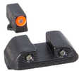 AmeriGlo Trooper Sight Fits Glock 42 and 43 Green Tritium with Orange Outline Front Black Serrated Rear