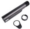 Armaspec Carbine Buffer Tube Kit Includes End Plate and Castle Nut AR-15 Anodized Finish Black  