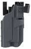 BlackPoint Tactical Slick Duty Light Holster with Hood Outside Waistband Duty Holster Fits GLOCK 17 with Light Right Han