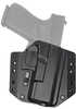 Bravo Concealment BCA OWB Holster 1.5" Belt Loops Fits Glock 19/19X/23/32/45 Right Hand Black Polymer Does n