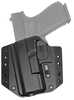 Bravo Concealment BCA OWB Holster 1.5" Belt Loops Fits Glock 19/19X/23/32/45 Left Hand Black Polymer Does no