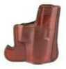 Don Hume 001 Front Pocket Holster Fits Glock 43 Ambidextrous Brown Leather J100306R