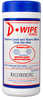 D-Lead 6"x7.5" Towels Disposable Wipes Pop Up Canister 40 Generously Saturated
