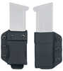 DeSantis Gunhide Persuader Mag Pouch Inside/Outside Waistband Fits Glock 43 S&W Shield 9/40 Ambidextrous Matte Finish Bl